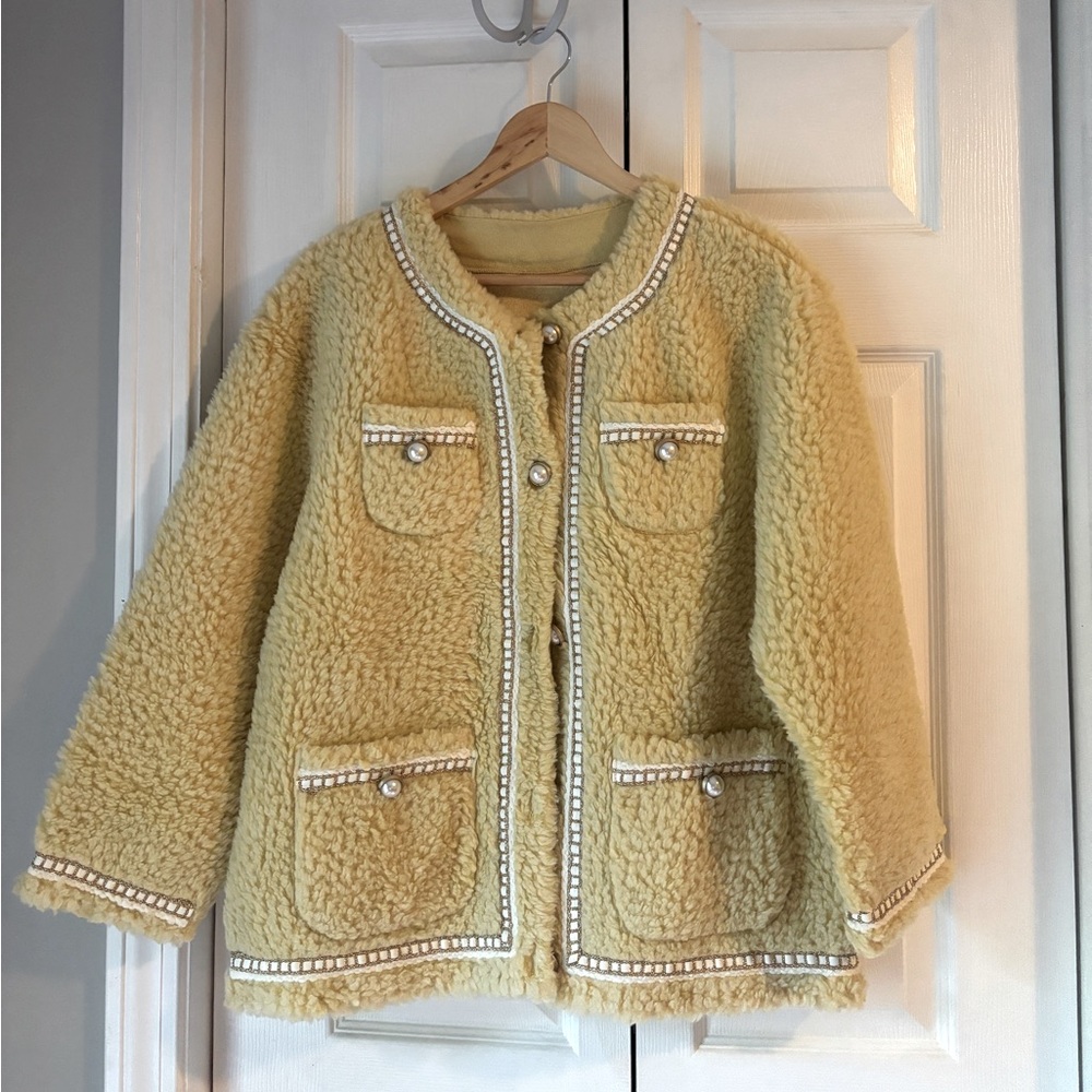 Light Yellow wool coat